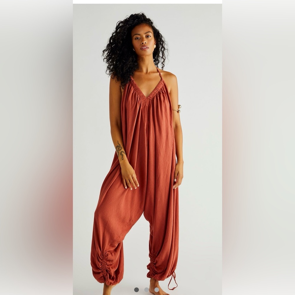 Free people burnt orange romper